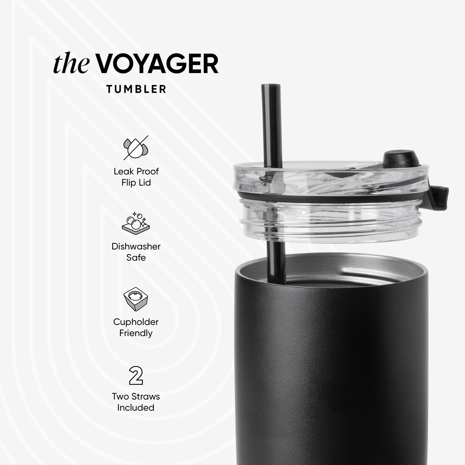 Simple Modern Caneca de café de viagem com tampa flip | Copo